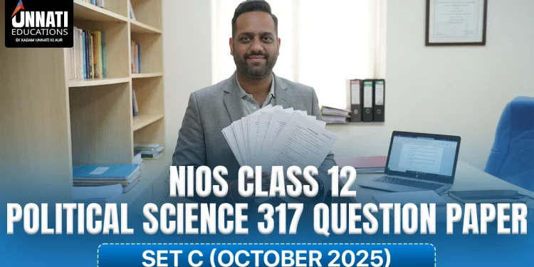 NIOS Class 12 Political Science 317 Question Paper
