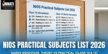 NIOS Practical Subjects List 2026: Marks Weightage, Theory vs Practical (Class 10 & 12)