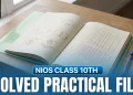 NIOS Class 10 Practical File